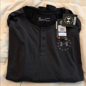 NWT UA Threadborne longsleeve henley size XL